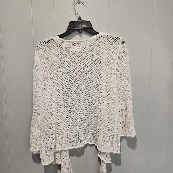 Ruby Rd. Ivory Diamond Lace Cardigan - Picture 4 of 4